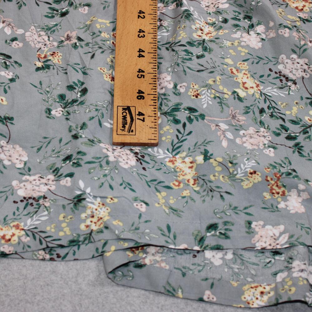 Natural Life Dress Womens Large Gray Floral V-Neck Maxi Oversized Boho Kimono - Picture 8 of 10